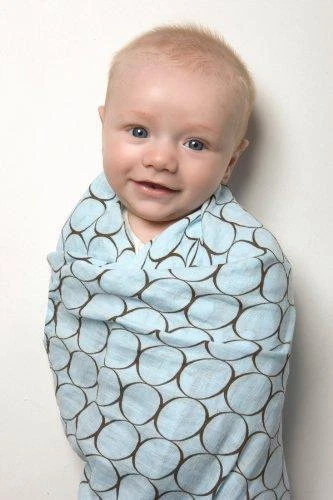 Manta SwaddleDesigns Marquisette, Muselina de Algodón Premium, Marrón Mod Foto 2 de 4