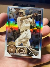 CHRISTOPHER MOREL CHICAGO CUBS 2023 TOPPS CHROME SEPIA REFRACTOR #198 ROOKIE RC
