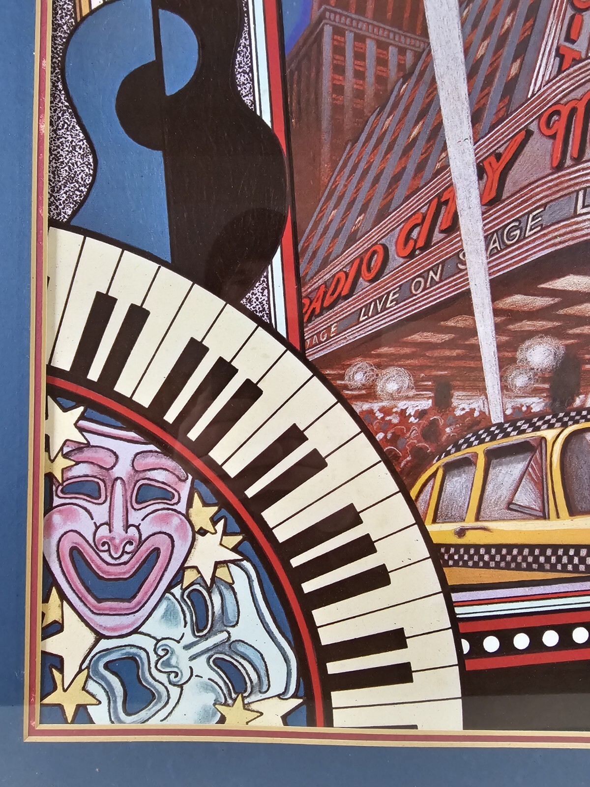 ART - Large Vintage Radio City Music Hall - New York Musical Poster ...