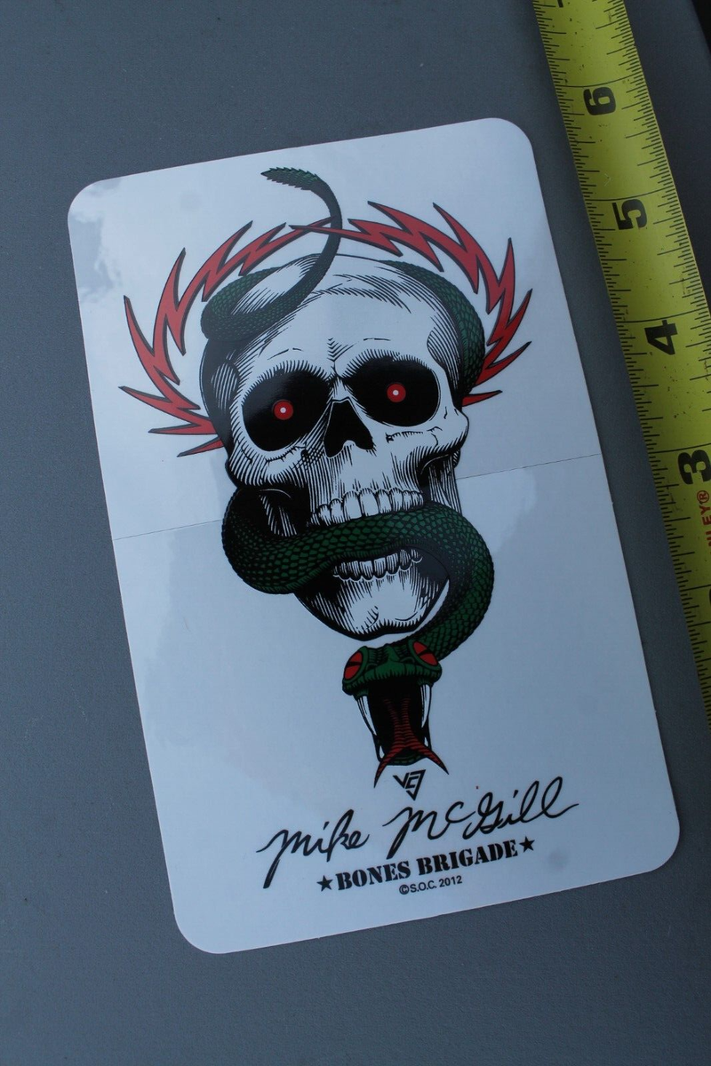 Mike McGill Bones Powell Skull Snake 2012 OG Z83A Vintage