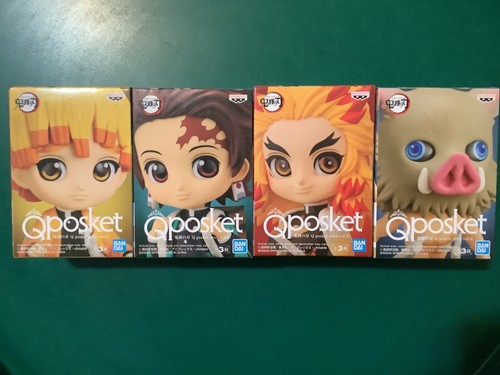 Lot of 4 Q-POSKET Petit DEMON SLAYER Figures Tanjiro Inosuke Zenitsu +1 NEW - Picture 2 of 8