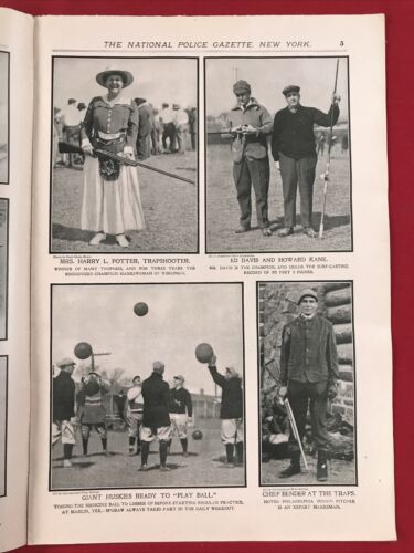 Gazzetta della polizia 31 marzo 1917 giganti di New York tom Cowler - Foto 3 di 8