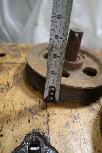 Gusseisen Antik 7" RIEMENSCHEIBEN, Kabel - Bild 9 von 10