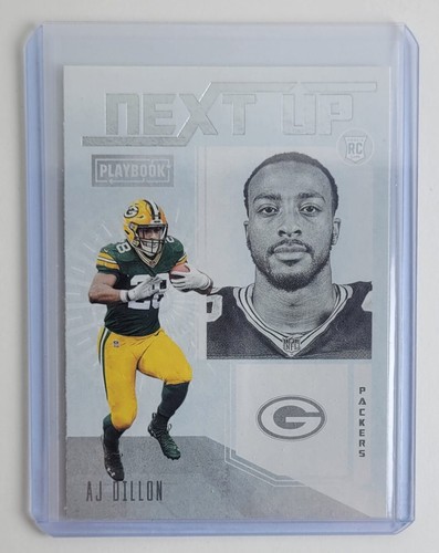 AJ Dillon Next Up 2020 Panini Playbook Football NFL Rookie Card No. NU-25 - Picture 1 of 2