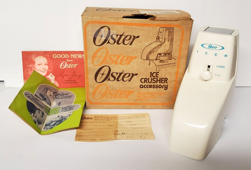 Vintage Oster Ice Crusher Zubehör Modell 435 weiß im Originalkarton - Bild 1 von 13