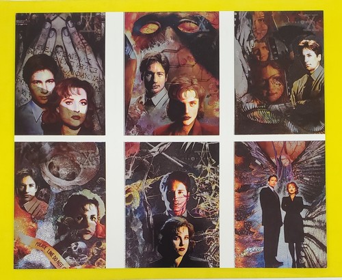 1995 Topps The X-Files Season 1 Case Topper Etched Foil Cards Uncut Sheet - Picture 3 of 6