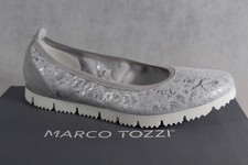 Marco Tozzi Ballerinas Slipper Half Shoes Pumps Gray NEW 