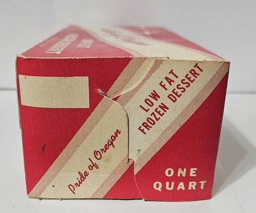 Vintage Pride of Oregon Low Fat Frozen Dessert - New Old Stock, Leerkarton - Bild 6 von 6