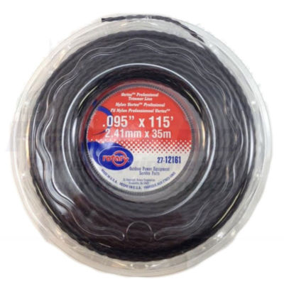 High Quality .095'' OEM Spiral Vortex Black Weed Trimmer String Line 1/2lb 115'