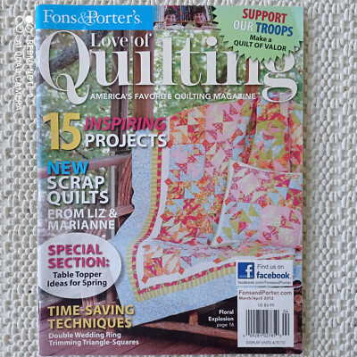 FONS & PORTER'S LOVE OF QUILTING MAGAZIN, MÄRZ/APRIL 2012