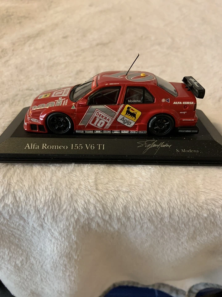 1:43 diecast Minichamps Alfa Romeo 155 V6 T1 #10, DTM 1994, S. Modena (197) - Image 2 of 4