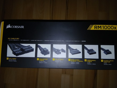 Corsair RM1000x Netzteil 1000 W 80 PLUS Gold (CP-9020094) (W) -- komplett in OVP - Afbeelding 2 van 12