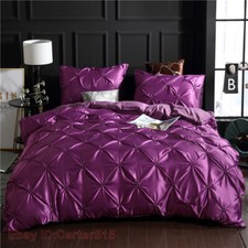 Luxury Ice Silk Bedding Set Queen Comforter Bedding Set King Duvet Cover Set HOT