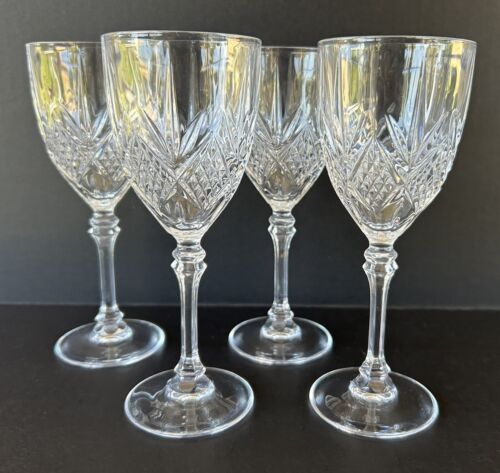Cristal D'Arques Fontenay Wine Glasses Goblets 7 1/8” Set of 4 - Foto 1 di 11