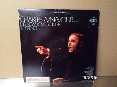 Charles Aznavour Sings His New Love Songs In French LP / NM / Promo