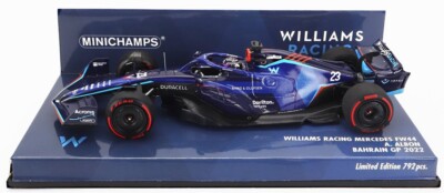 Minichamps Williams F1 FW44 #23 Bahrain GP 2022 - Alexander Albon 1/43 Scale