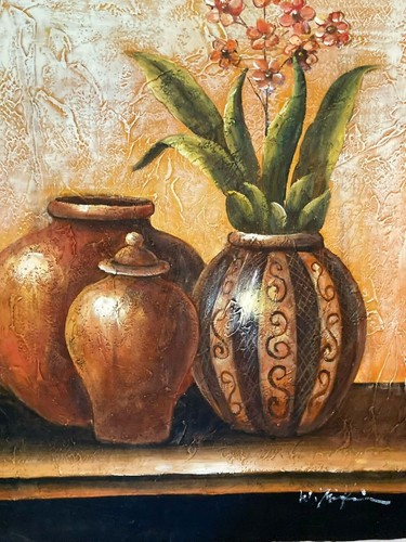 Original Oil Painting "Still Life - Vases" Image Size 20" by 24" - Picture 2 of 7