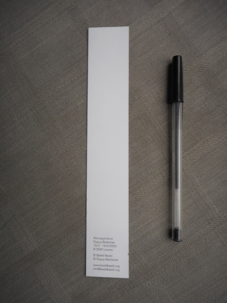 Dupuy Berberian Bookmarks + Brochure For The 2002