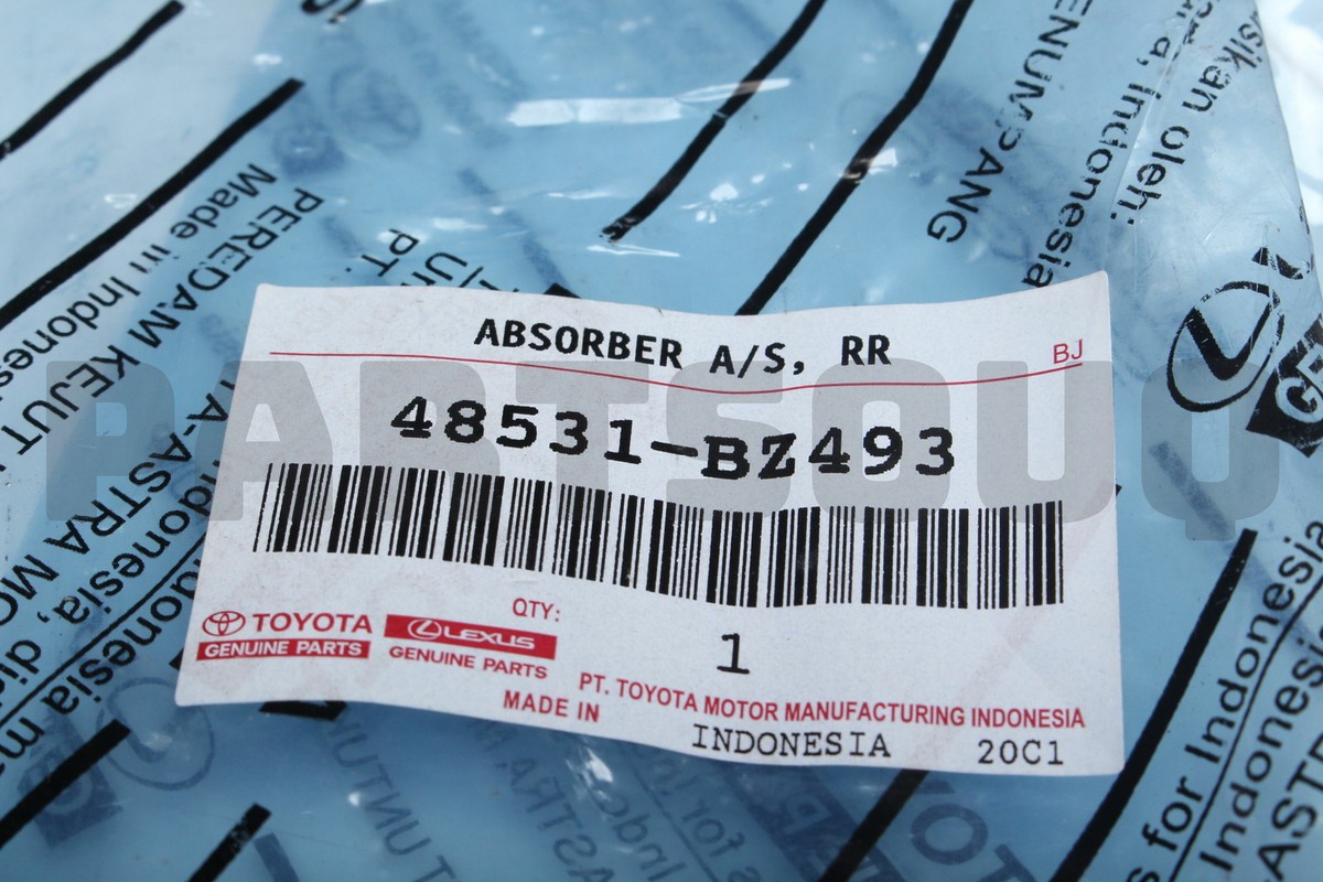 48531BZ493 Genuine Toyota ABSORBER SHOCK RR 48531-BZ493 | eBay