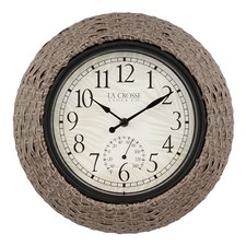 433-3833 La Crosse Clock Co. 14 Plastic Weave...
