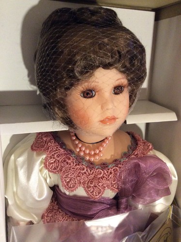 Muñeca victoriana de porcelana Seymour Mann MAUREEN edición limitada 1989 certificado de autenticidad 16" - Imagen 2 de 10