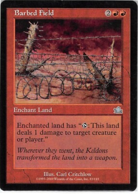 Barbed Field *Uncommon* Magic MtG x1 Prophecy SP