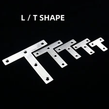 SMALL RIGHT ANGLE BRACKET L / T SHAPE CORNER BRACE JOINING FIXING REPAIR METAL