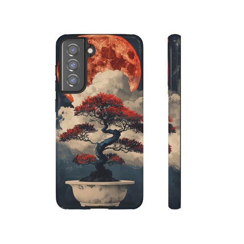 Bonsai Tree Blood Moon - Phone Ink Cover Case for iPhone, Galaxy, Pixel - 第 274/281 張圖片