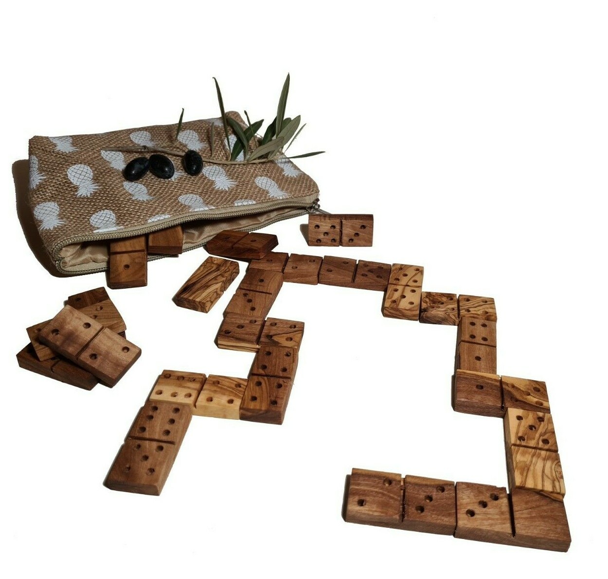 Jeu de dominos rétro sous boîte en métal pour cadeau d'anniversaire