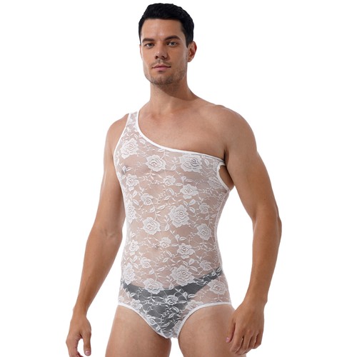 Freebily Herren Netz Netz durchsichtig dehnbar Bodys Turnanzug Slip - Bild 67 von 77