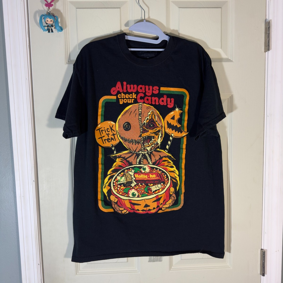 Trick R Treat Sam sz L Shirt Horror Movie Always Check Your Candy