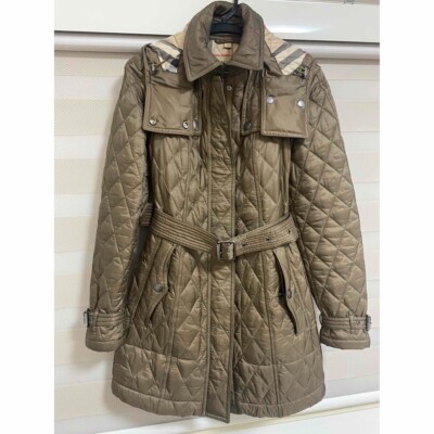 Burberry London England Damen Steppmantel mit Kapuze XS kostenloser Versand.