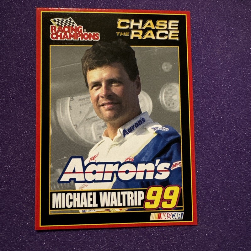 MICHAEL WALTRIP  card 2002 CHASE THE RACE AARON'S