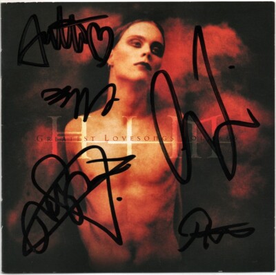 HIM Greatest Lovesongs FULLY SIGNED Ville Valo LOVE METAL Join Me Kiss AUTOGRAPH
