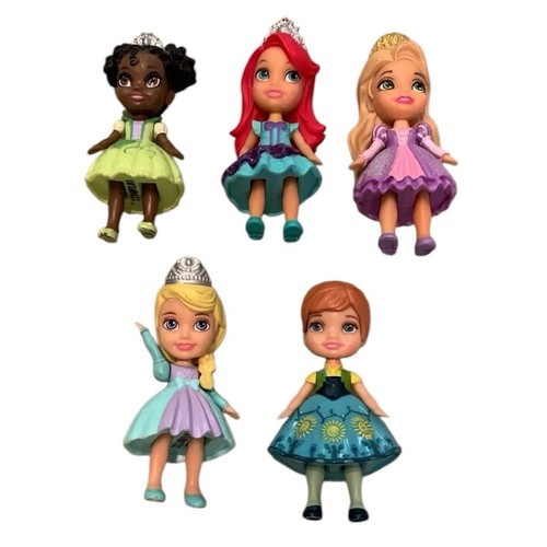 Disney Princess Mini Toddler Doll Figures Moveable Arms and Legs Ariel Elsa Anna