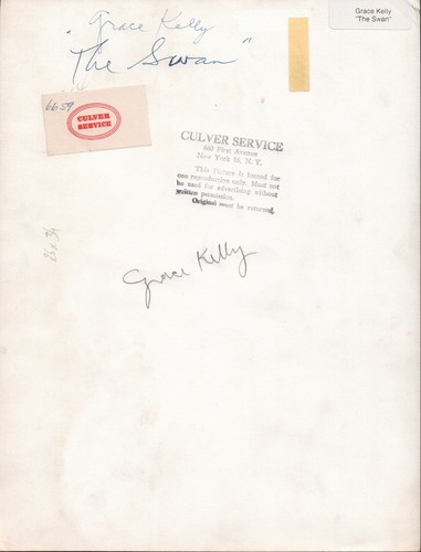 GRACE KELLY - THE SWAN - 1956 - N & B-TBE - 26 x 34 CM - Foto 2 di 2
