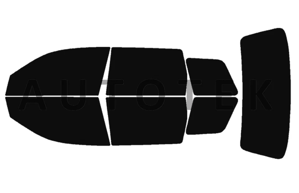 Película precortada para ventanas laterales cualquier tono de tinte para Mitsubishi Outlander 2003-2006 Foto 2 de 4