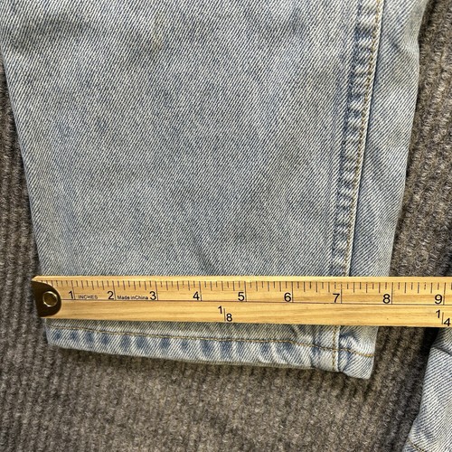 Jeans Levi’s 505 vintage para hombre 34/30 calce regular pierna recta lengüeta roja - Imagen 8 de 16