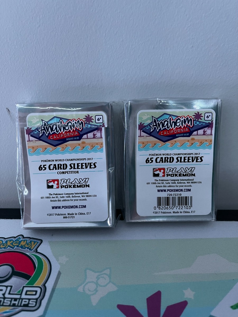 Pokemon World 2017 Anaheim Sleeves 65 Count Sealed
