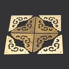 4Pcs Single Side Box Corners Protection Jewelry Case Chest Cabinet Guard Stylist