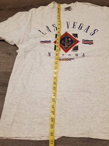Vintage Oneita Power-T Single Stitch Las Vegas Nevada T-Shirt Mens XL 1992 - Picture 7 of 12
