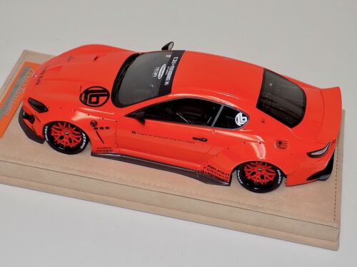 1/18 modèles AB Maserati Granturismo Liberty Walk Orange, Orange Whls Alcantara A - Photo 7/8
