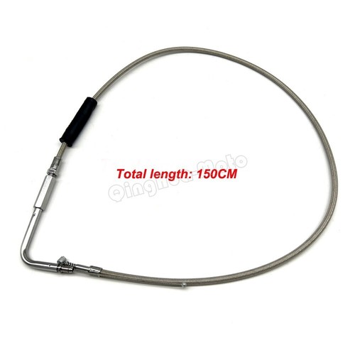 150CM Steel Wire Throttle Cable Line Fit For Harley Sportster XL 883/1200 Silver - Picture 5 of 5