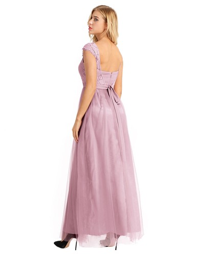 iEFiEL Women Chiffon Bridesmaid Dress Evening Party Prom Ball Gown Maxi AU - Picture 90 of 96