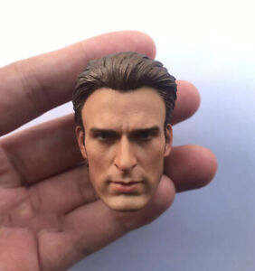 Captain America 1//6 Scale Chris Evans Head Sculpt 2 Style for 12/" Figure
