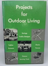 1955 Deltacraft Projects for Outdoor Living Hardcover Book Mid-Century Designs