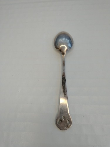 Antiker signierter 1927 CFH Christian F. Heise Dänischer Silberlöffel 4-5/8" Blume - Bild 6 von 10