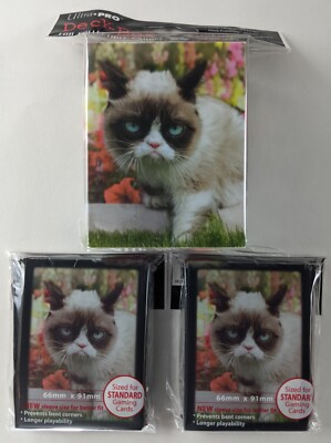 grumpy cat card sleeves Flowers Standard Deck Protector (50ct) Ultra PRO: Standard 50ct Sleeves