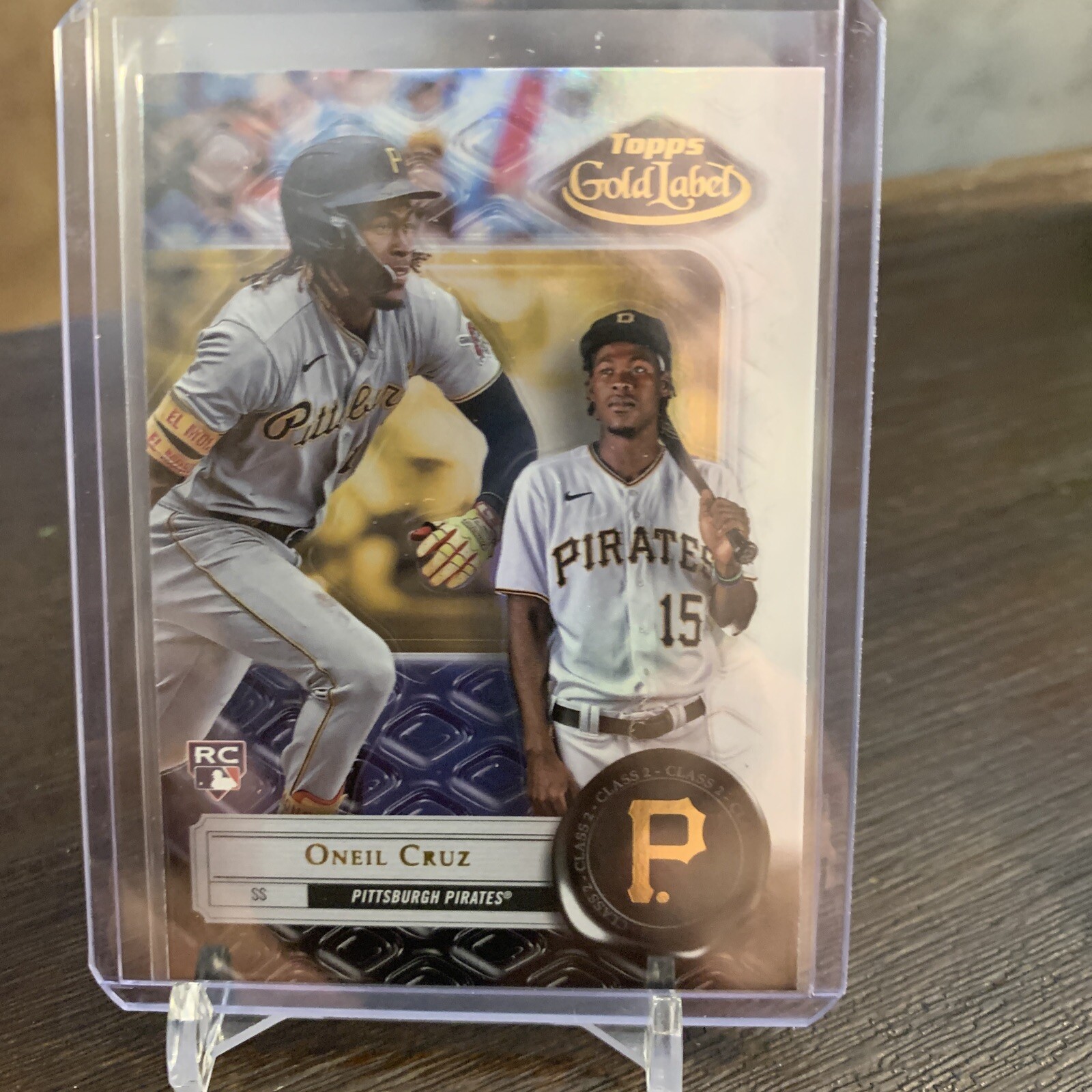 2022 Topps Gold Label Base Class 2 #95 Oneil Cruz RC - Pittsburgh Pirates