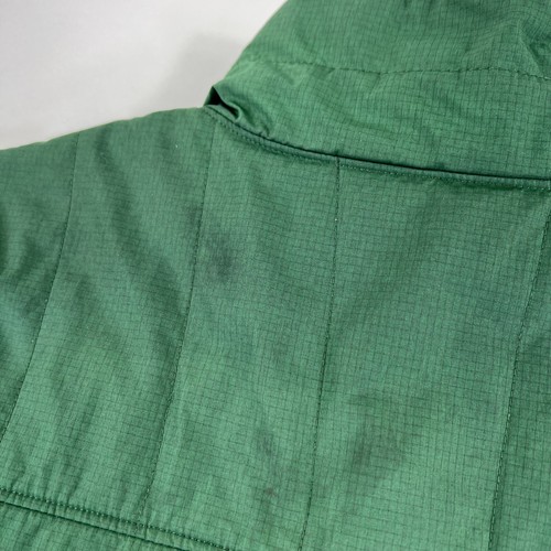 LL Bean Ribbed Coat Jacket Green Puffer Full-Zip Outdoor RN71341 Camping Large - Picture 10 of 11